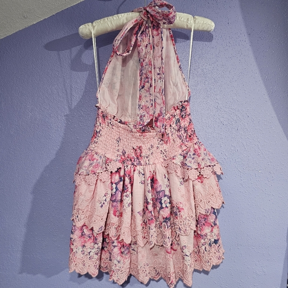 ❌️SOLD❌️ Loveshackfancy Deanna Halter Mini Dress - Picture 2 of 3